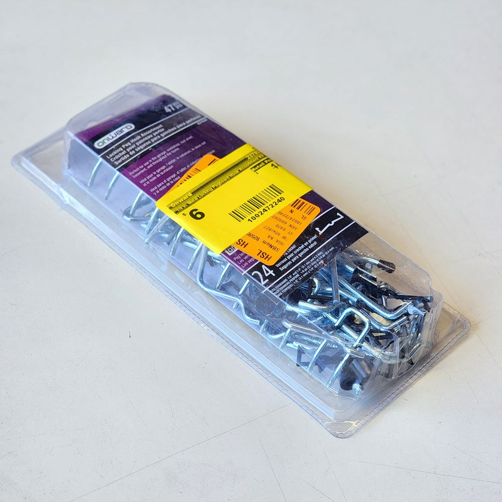 1/8 in. Metal Locking Pegboard Hook Assortment Kit (47-Pack) (23793R) 1/8 in. Metal Locking Pegboard Hook Assortment Kit (47-Pack) (23793R)